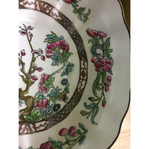 VINTAGE Coalport CHINA Indian Tree Pattern UNCOVERED Round FOOTED Dish - Picture 2 of 6